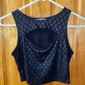 Black crop top